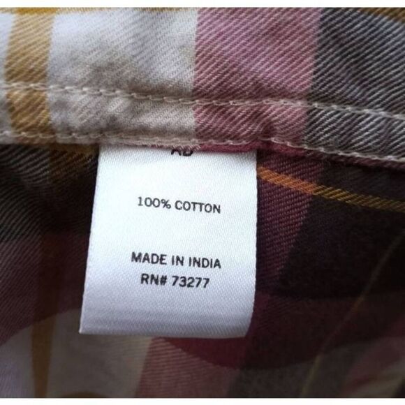 SO ROSE COLORED FLANNEL TOP SZ.S EUC. - Picture 4 of 4